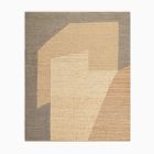 Angled Modern Form Jute Rug