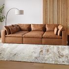 Harmony Modular Leather 6-Piece Pit Sectional (121")