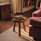 Colin King Acacia Wood 3-Leg Side Table (14")