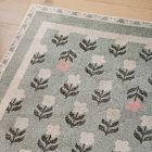 Flower Garden Washable Rug