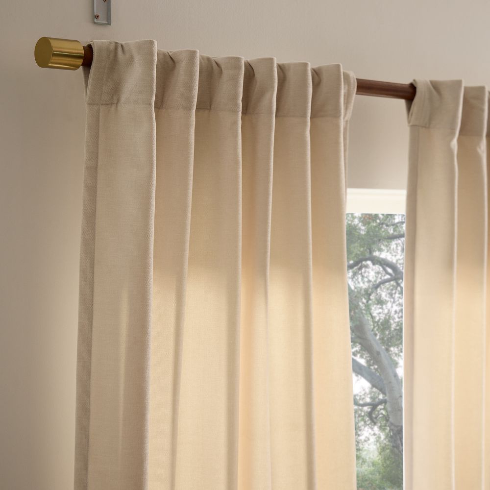 Worn Velvet Curtain by West Elm