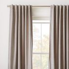 Worn Velvet Curtain - Frost Grey