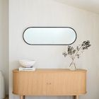 Metal Framed Pill Wall Mirror