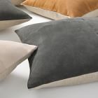 Pieced Suede Pillow Cover
