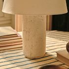 Colin King Travertine Table Lamp (20")