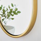 Metal Framed Pill Wall Mirror
