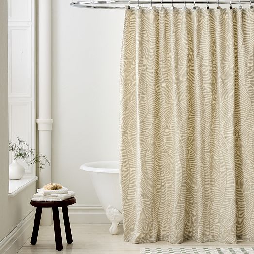 Trailing Fern Matelasse Shower Curtain