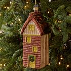 Glass Cabin Ornament - Brown
