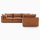Harmony Modular Leather 5-Piece L-Shaped Sectional (120")