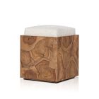 Leontine Outdoor Teak Stool (17")