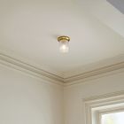 Weston Fluted Glass Flush Mount (5")