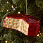 Glass Gouda Cheese Ornament