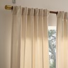 Open Box: Worn Velvet Light Filtering Curtain (48"W x 96"L) - Alabaster