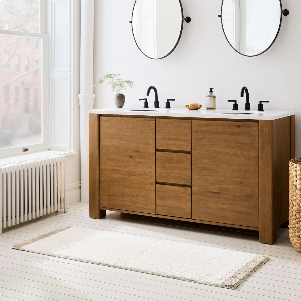 Cotton Linen Bath Runner