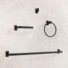Reeded Bathroom Hardware - Matte Black