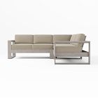 Portside 3-Piece Sectional Outdoor Cushion Covers, Sunbrella® Cast, Ash