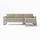 Portside 2-Piece Sectional Sunbrella® Outdoor Cushion Covers, Cast, Ash