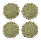 Loopy Abaca Round Placemats (Set of 4)