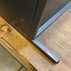 Open Box: Iron &amp; Glass Tall Barrister Cabinet (32") - Gunmetal