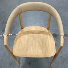 Open Box: Irvine Dining Chair - Ludlow Leather Sand, Blonde Seat