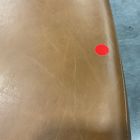 Open Box: Jack Metal Frame Leather Counter Stool (26") - Saddle Leather Nut, Dark Bronze