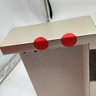 Open Box: Modern Fluted Jewelry Box, Cube (10") - Champagne