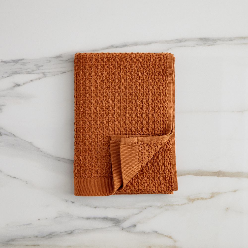 Waffle Towel Sets - Copper, Set of 4 - (4 Bath Towels)- Copper color