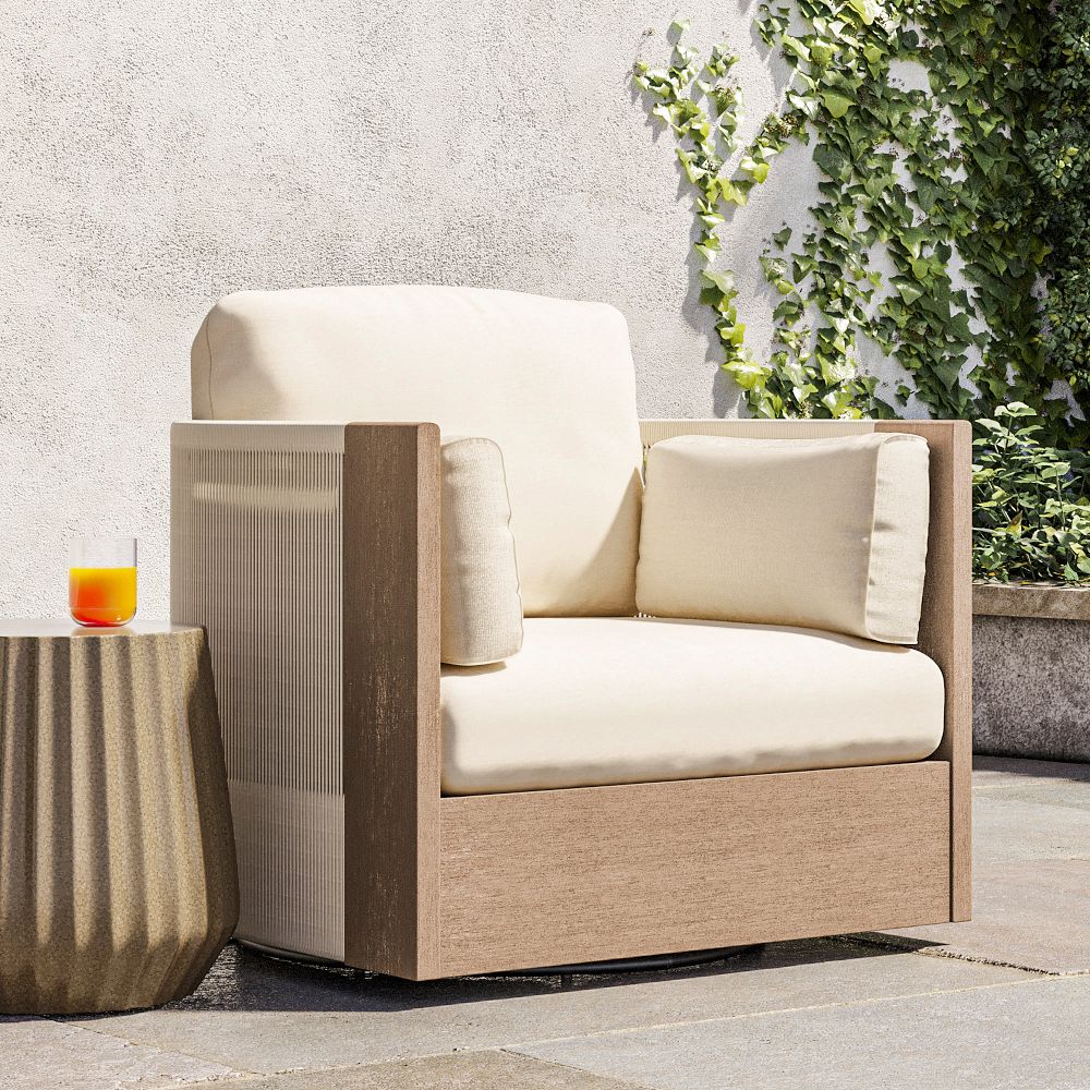 Porto Outdoor Swivel Chair by West Elm