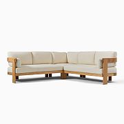 Monterey Outdoor 3-Piece L-Shaped Sectional Cushion Covers
