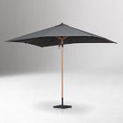 Teak Pole Rectangle Outdoor Umbrella (9.8')