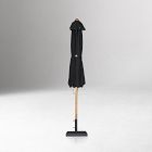 Teak Pole Round Outdoor Umbrella (9.8')