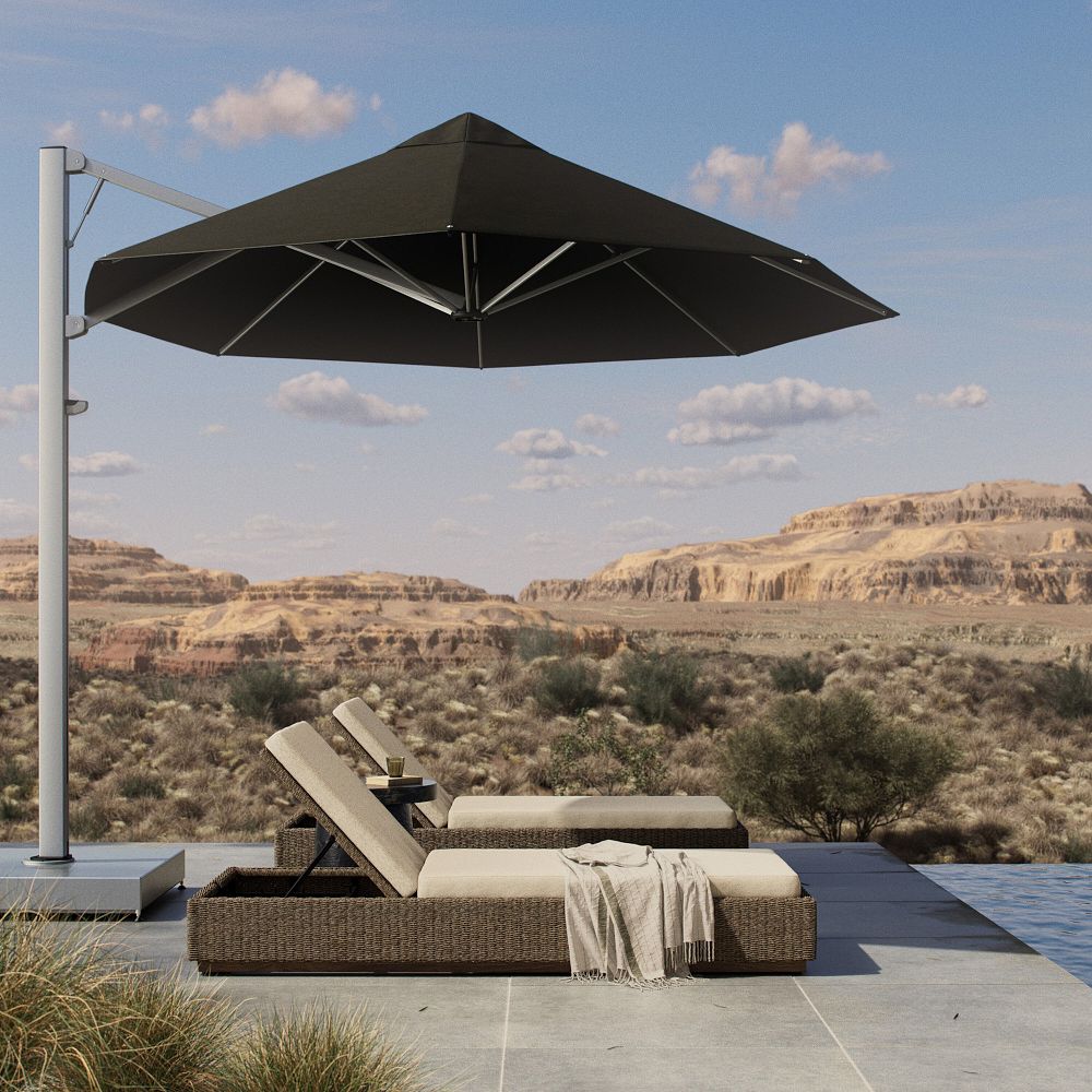 Octagon Outdoor Cantilever Umbrella by West Elm