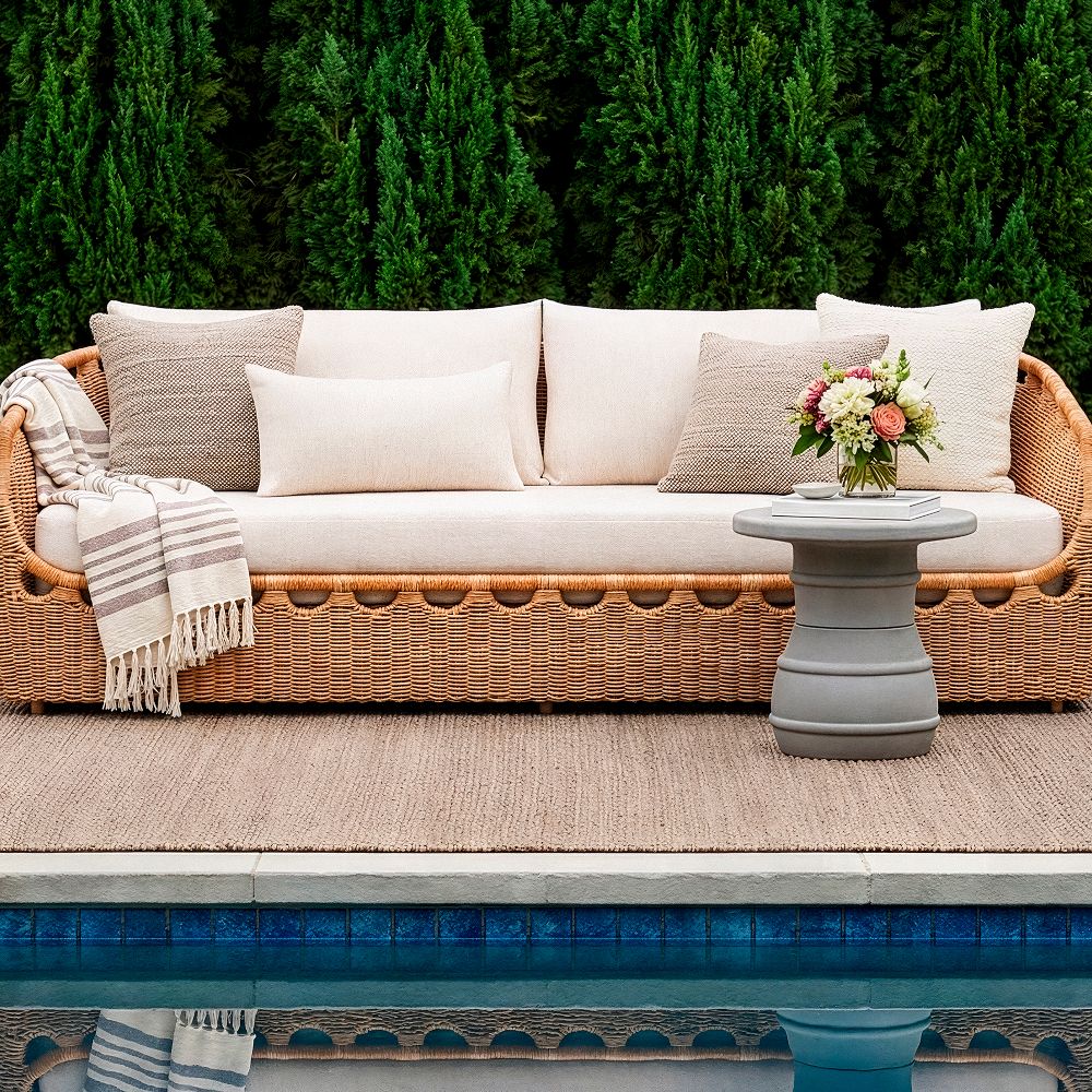 Solen Outdoor Woven Sofa (84") by West Elm