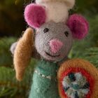 Felt Mouse Baker Ornament