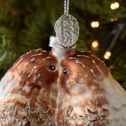 Glass Two Bird Ornament