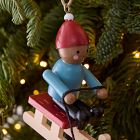 Wood Sled Ornament