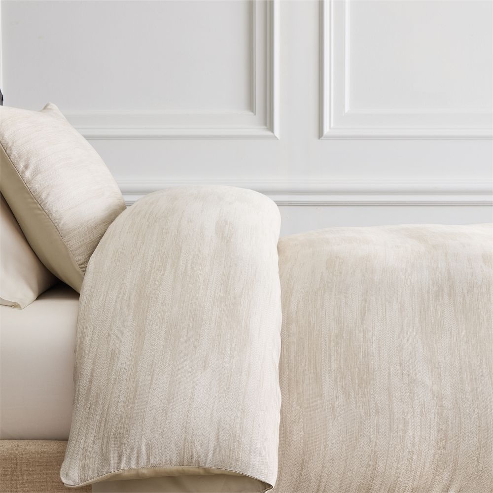 Silky TENCEL™ Striated Duvet Cover & Shams