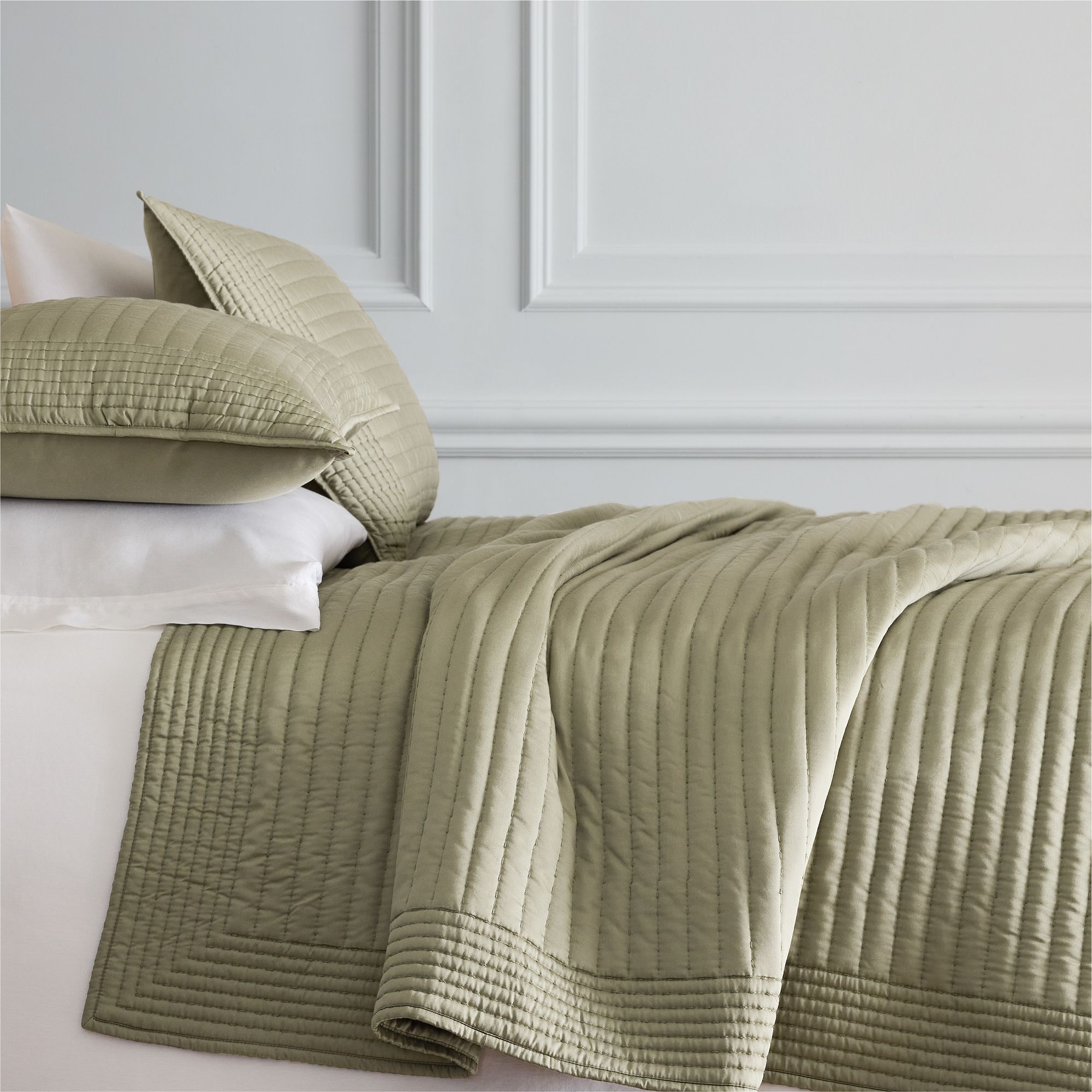 Silky TENCEL™ Pick Stitch Quilt ONLY - King/Cal King - Elm