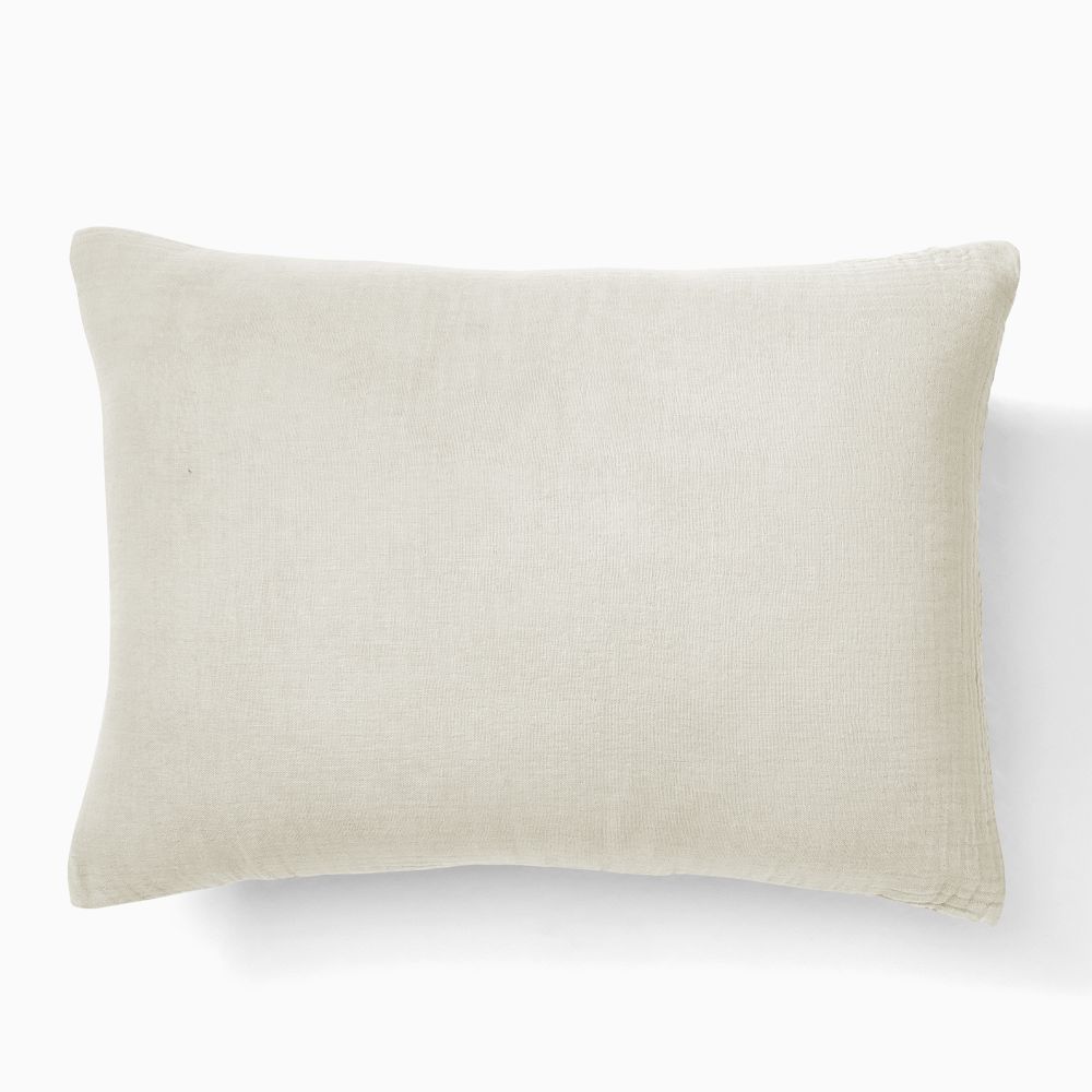 Gauze Cotton Shams - Natural