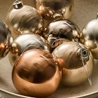 Medium Glass Ball Ornaments (Set of 9) - Champagne