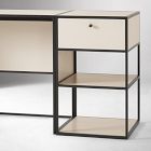 Marlowe Desk (42") &amp; Narrow Shelf (18") &amp; Small Storage Tower (18") Set