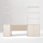 Marlowe Desk (42"), Narrow Shelf (18") &amp; Wide Shelf (30") Set