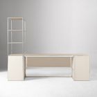 Marlowe Desk (60") &amp; Wide Shelf (30") &amp; Storage Cabinet (30") Set
