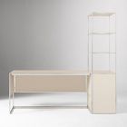 Marlowe Desk (60") &amp; Wide Shelf (30") Set