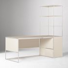 Marlowe Desk (60") &amp; Wide Shelf (30") Set