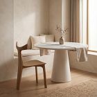 Valentine Lacquered Glass Round Dining Table (47")