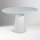 Valentine Lacquered Glass Round Dining Table (47")