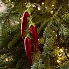 Glass Peppers Ornament