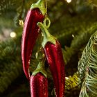 Glass Peppers Ornament