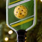 Glass Pickle Ball Racket Ornament